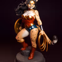 Estatua Anthro Wonder Woman Furry | DC Fan Art por mowmaw SFW 3d printed,3d printed statue,Wonder Woman statue,DC statue,furry statue