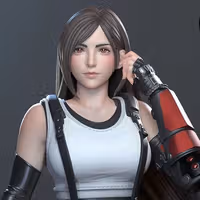 Tifa Statue | Final Fantasy Fan Art by E.S Monster SFW 3d printed,3d printed statue,Tifa Statue,3d printed figure,Final Fantasy statue