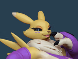 Renamon Milf Statue | Digimon Fan Art by GeneralButa SFW,NSFW 3d printed statue,3d printed,Renamon Milf Statue,digimon statue,nsfw statue,3d printed figure