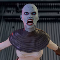 Asajj Ventress Statue | Star Wars Fan Art by TrickorTreat3D SFW 3d printed,3d printed statue,Asajj Ventress statue,Star Wars statue,3d printed figure