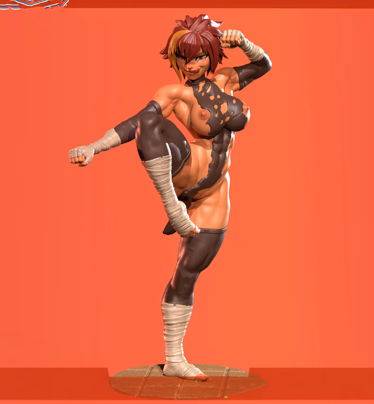 Marl Barrock Statue | Reincarnation Coliseum Fan Art by Freyas Fantasys SFW,NSFW,Futa 3d printed statue,3d printed,3d printed figure,Marl Barrock Statue,Reincarnation Coliseum Statue,nsfw statue,futa figurines,futanari figurines,futanari statue,futa statue