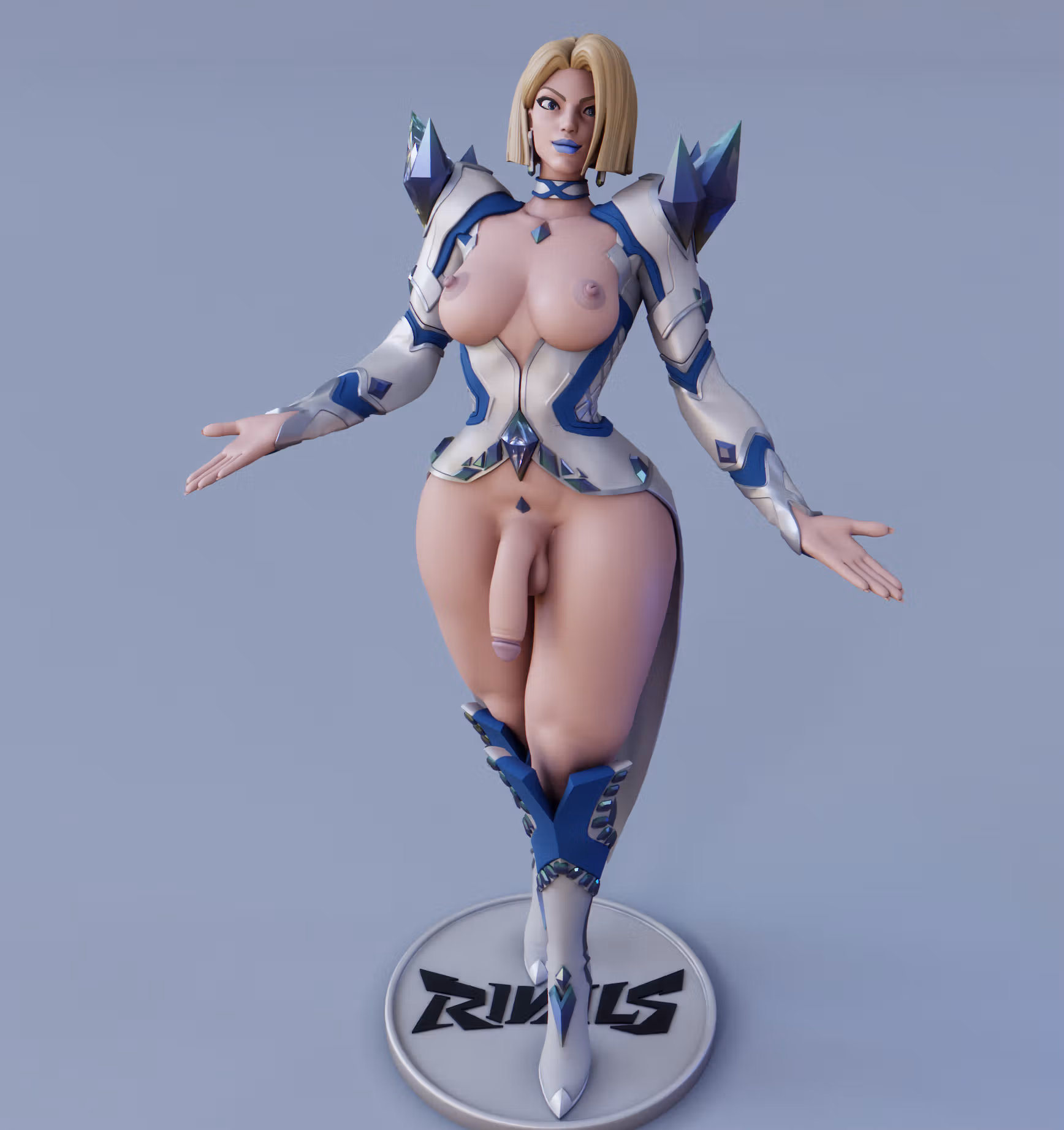 Emma Frost Statue | Marvel Rivals Fan Art by FunserviceSTL SFW,NSFW,Futa 3d printed statue,nsfw statue,Emma Frost statue,Marvel Rivals,3d printed figure,3d printed,futa figurines,futanari figurines,futanari statue,futa statue