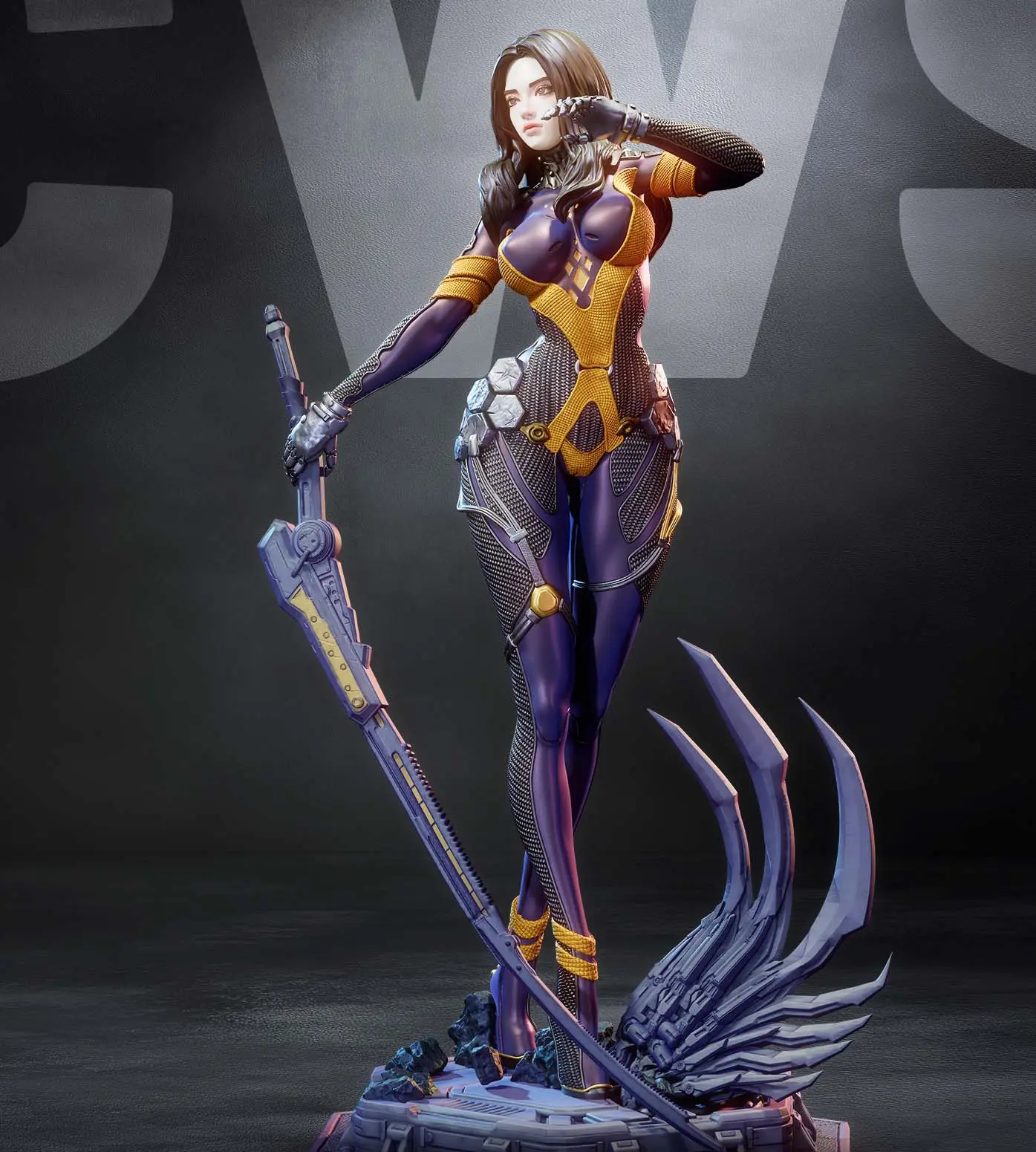 Tachy Statue | Stellar Blade Fanart von CW Studios SFW,NSFW 3d printed statue,Stellar Blade Statue,3d printed,Tachy Statue,3d printed figure,nsfw statue