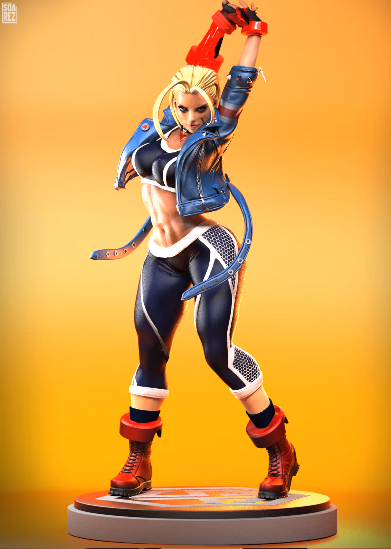 Estatua Cammy White | Street Fighter Fan art por Pop Totem SFW 3d printed,3d printed statue,3d printed figure,Cammy White Statue,Street Fighter Statue