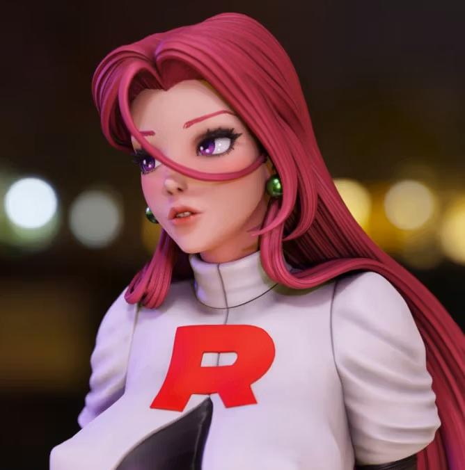 Jessie Statue | Pokemon Fan Art by Momoji3d SFW,NSFW 3d printed,3d printed statue,nsfw statue,Jessie statue,Pokemon statue