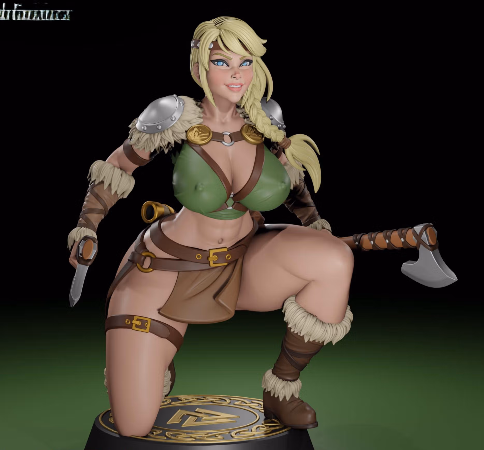 Astrid Hofferson Viking Maiden Statue | How to Train Your Dragon Fan Art by Digital Dark SFW,NSFW,Futa futa statue,3d printed,nsfw statue,Astrid Hofferson Statue,3d printed figure,How to Train Your Dragon Statue,futa figurines,futanari figurines,futanari statue