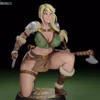 Astrid Hofferson Viking Maiden Statue | How to Train Your Dragon Fan Art by Digital Dark SFW,NSFW,Futa futa statue,3d printed,nsfw statue,Astrid Hofferson Statue,3d printed figure,How to Train Your Dragon Statue,futa figurines,futanari figurines,futanari statue