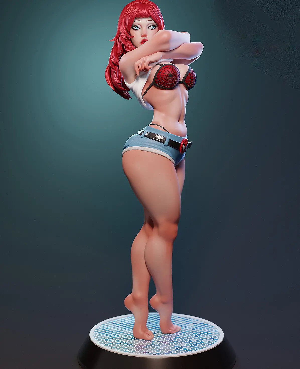 Mary Jane Statue | Marvel Fanart von E.S Monster SFW,NSFW 3d printed statue,3d printed,nsfw statue,3d printed figure,Mary Jane Statue,marvel statue