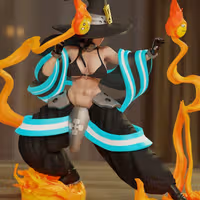 Maki Oze Statue | Fire Force Fan Art by Momoji3d SFW,NSFW 3d printed statue,3d printed,nsfw statue,3d printed figure,Maki Oze statue,Fire Force statue