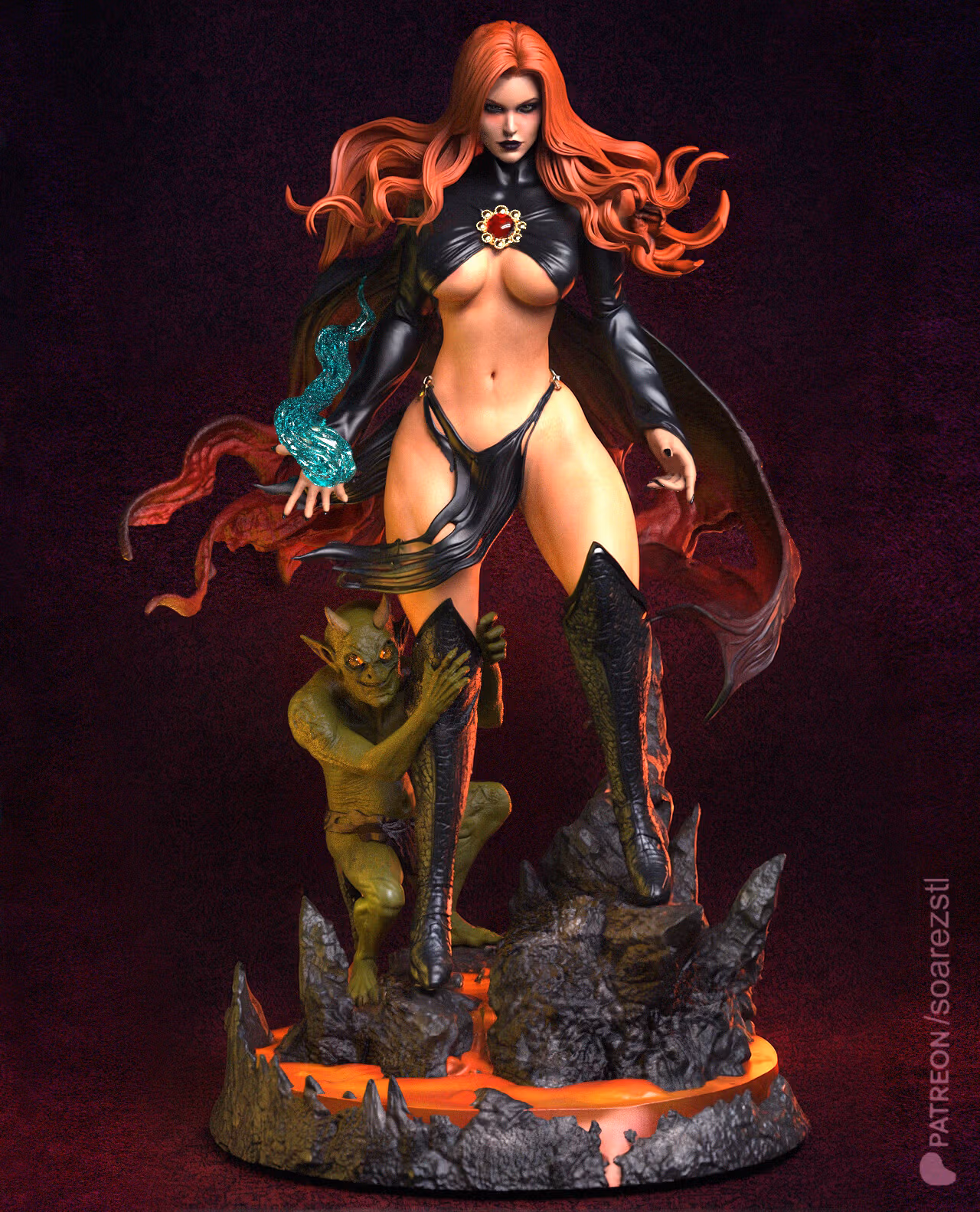 Figura Goblin Queen | X-Men97 Fanart autorstwa Pop Totem SFW 3d printed statue,3d printed,3d printed figure,Goblin Queen Statue,X-Men97 statue,Marvel Statue