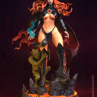 Figura Goblin Queen | X-Men97 Fanart autorstwa Pop Totem SFW 3d printed statue,3d printed,3d printed figure,Goblin Queen Statue,X-Men97 statue,Marvel Statue