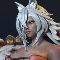 Ghislaine Dedoldia Statue | Mushoku Tensei Fan Art by E.S Monster SFW,NSFW 3d printed,3d printed statue,Mushoku Tensei Statue ,nsfw statue,Ghislaine Dedoldia statue