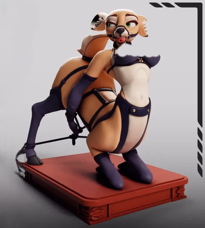 Deer Centaur Statue | Original Fan Art by Gray World NSFW 3d printed statue,3d printed,Deer Centaur Statue,nsfw statue,3d printed figure