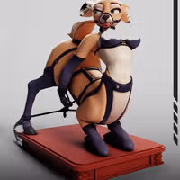 Deer Centaur Statue | Original Fan Art by Gray World NSFW 3d printed statue,3d printed,Deer Centaur Statue,nsfw statue,3d printed figure