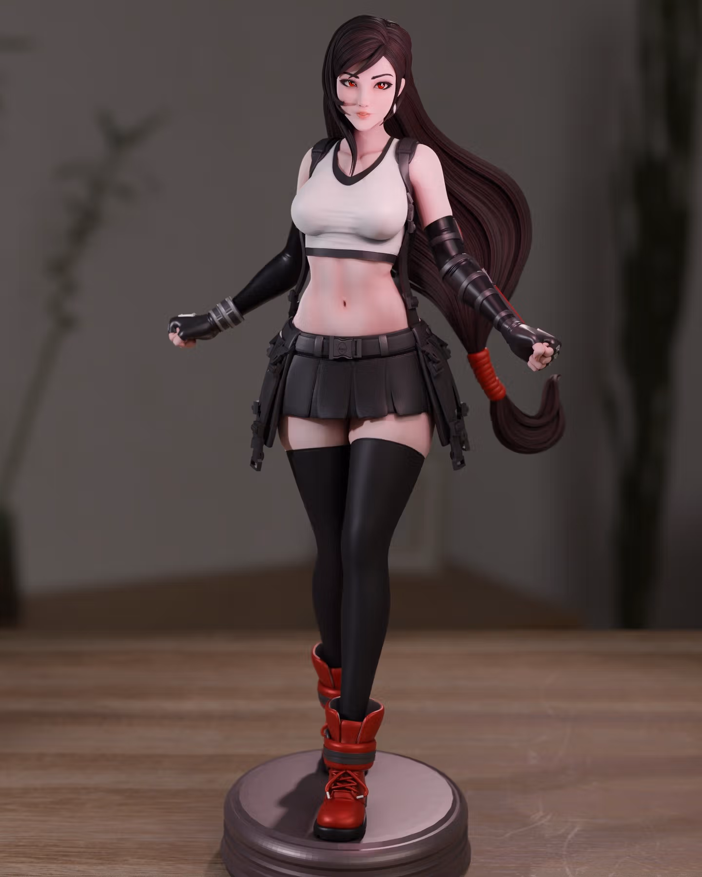 Estatua Tifa Lockhart | Final Fantasy Fan art por Momoji3d SFW,NSFW 3d printed,3d printed statue,nsfw statue,Tifa Lockhart statue,Final Fantasy statue