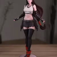 Estatua Tifa Lockhart | Final Fantasy Fan art por Momoji3d SFW,NSFW 3d printed,3d printed statue,nsfw statue,Tifa Lockhart statue,Final Fantasy statue