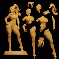 Yoruichi Shihouin P2 Statue | Bleach Fanart von E.S Monster SFW,NSFW 3d printed statue,3d printed,nsfw statue,3d printed figure,Yoruichi statue,Bleach statue