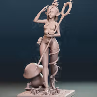 Statue Marcille | Delicious in Dungeon Fan art par Jigglystix SFW,NSFW,Futa 3d printed statue,3d printed,nsfw statue,3d printed figure,futa statue,Marcille Statue,Delicious in Dungeon Statue,futa figurines,futanari figurines,futanari statue