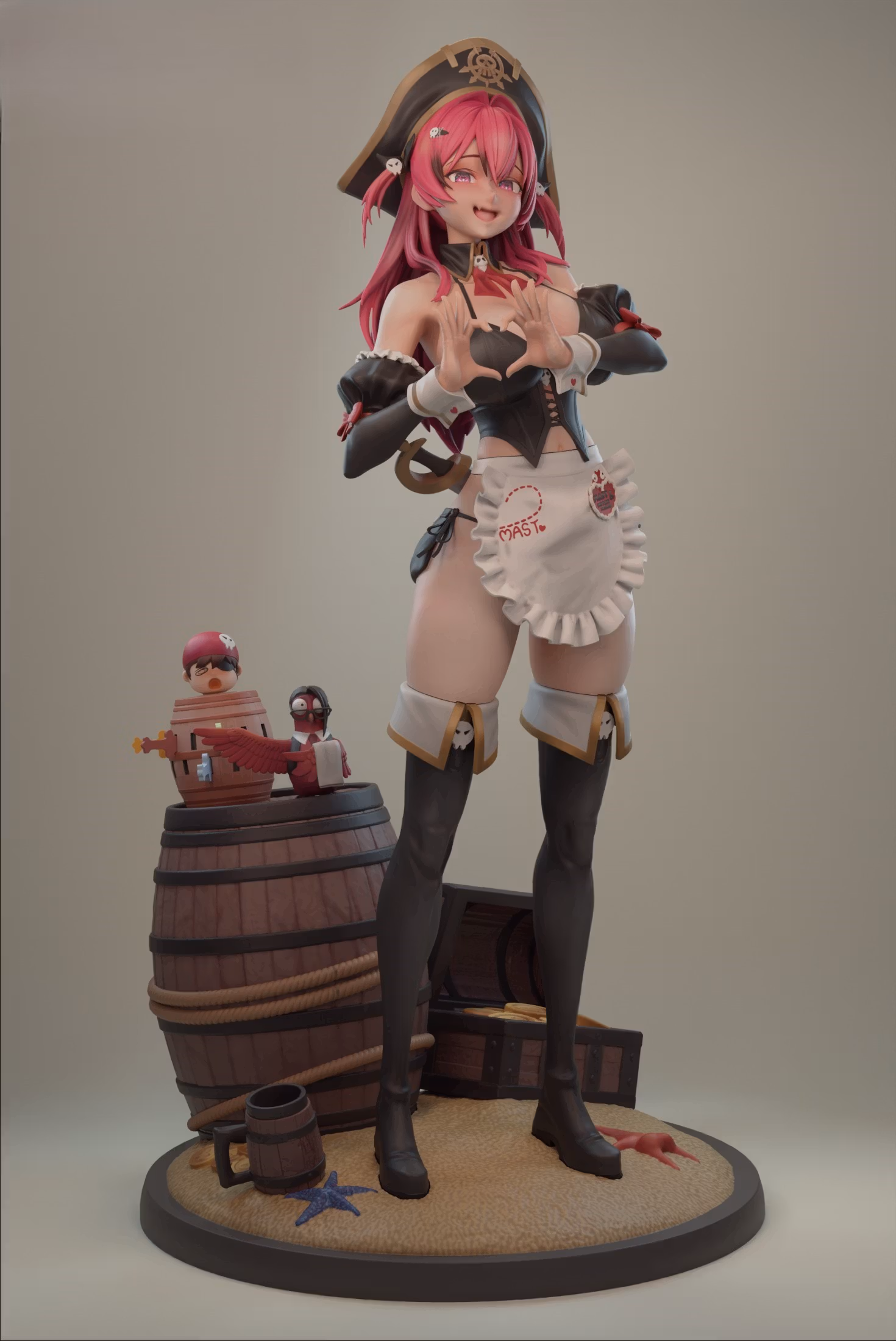 Mast Romantic Maid Statue | NIKKE Fan Art by Rubim SFW,NSFW 3d printed statue,Mast Romantic Maid statue,NIKKE statue,3d printed figure,3d printed,nsfw statue
