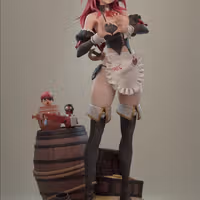 Mast Romantic Maid Statue | NIKKE Fan Art by Rubim SFW,NSFW 3d printed statue,Mast Romantic Maid statue,NIKKE statue,3d printed figure,3d printed,nsfw statue