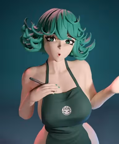 Starbucks Tatsumaki Statue | One-Punch Man Fan Art by FunserviceSTL SFW,NSFW,Futa 3d printed statue,nsfw statue,Starbucks Tatsumaki statue,One-Punch Man,3d printed figure,3d printed,futa figurines,futanari figurines,futanari statue,futa statue