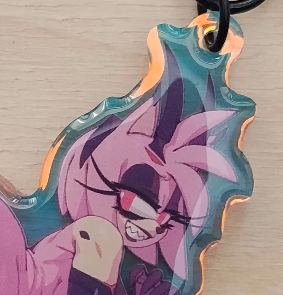 Brelok Amy Rose Furry | Sonic the Hedgehog Akrylowy brelok NSFW Amy Rose keychain,furry keychain,Sonic the Hedgehog keychain,nsfw keychain