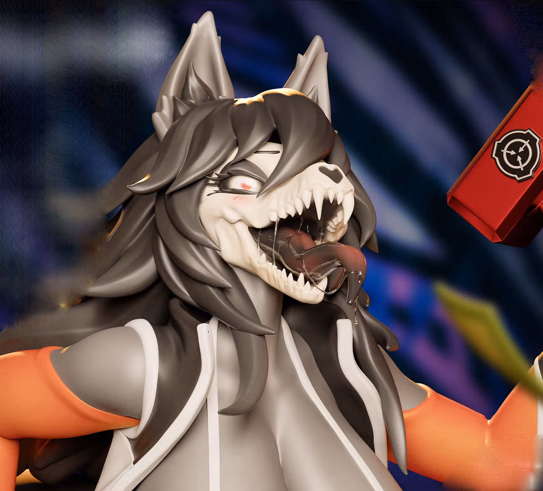 Racing Mal0 Furry Statue | SCP Fan Art by Onagaba SFW,NSFW,Futa 3d printed statue,3d printed,3d printed figure,Mal0 Statue,SCP Statue,futa statue,futa figurines,futanari figurines,futanari statue,nsfw statue,furry statue