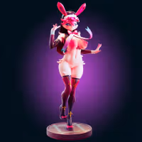 Sylveon Eevee Statue | Pokemon Fan Art by Officer Rhu SFW,NSFW,Futa 3d printed,Sylveon statue,futa statue,pokemon statue,furry statue,nsfw statue,futa figurines,futanari figurines,futanari statue