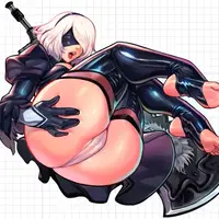 2B NieR Big Ass v2 Sticker | NieR: Automata Vinyl-Sticker SFW 2B sticker,sfw sticker,NieR: Automata stickers