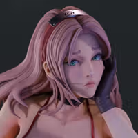 Sakura Haruno Statue | Naruto Fan Art by Momoji3d SFW,NSFW 3d printed,3d printed statue,nsfw statue,Sakura Haruno statue,Naruto statue