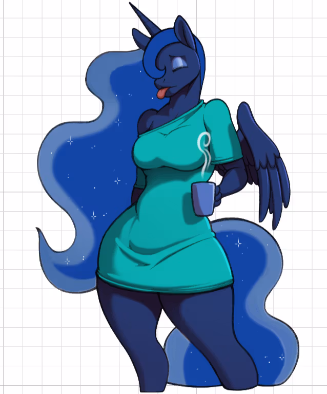 Princess Luna Sleepy Furry Sticker | My Little Pony Vinyl Sticker SFW furry sticker,sfw sticker,stickers,Princess Luna,mlp sticker,My Little Pony sticker