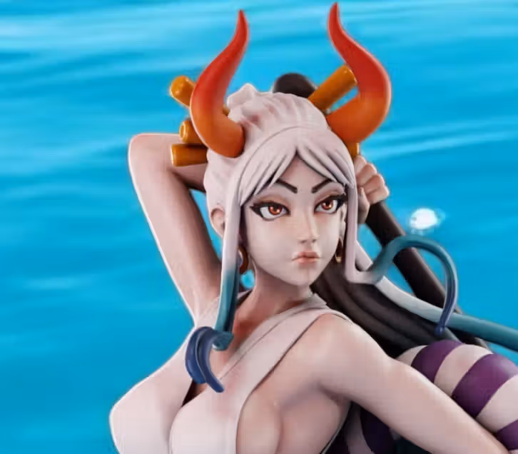 Yamato Statue | One Piece Fan Art by PEACHFIGURE SFW,NSFW 3d printed statue,3d printed,nsfw statue,3d printed figure,One Piece statue,Yamato statue