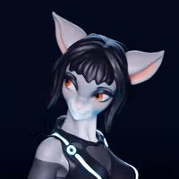 Statua Quorra Furry | Tron Fan Art di mowmaw SFW 3d printed,3d printed statue,Quorra statue,Tron statue,furry statue