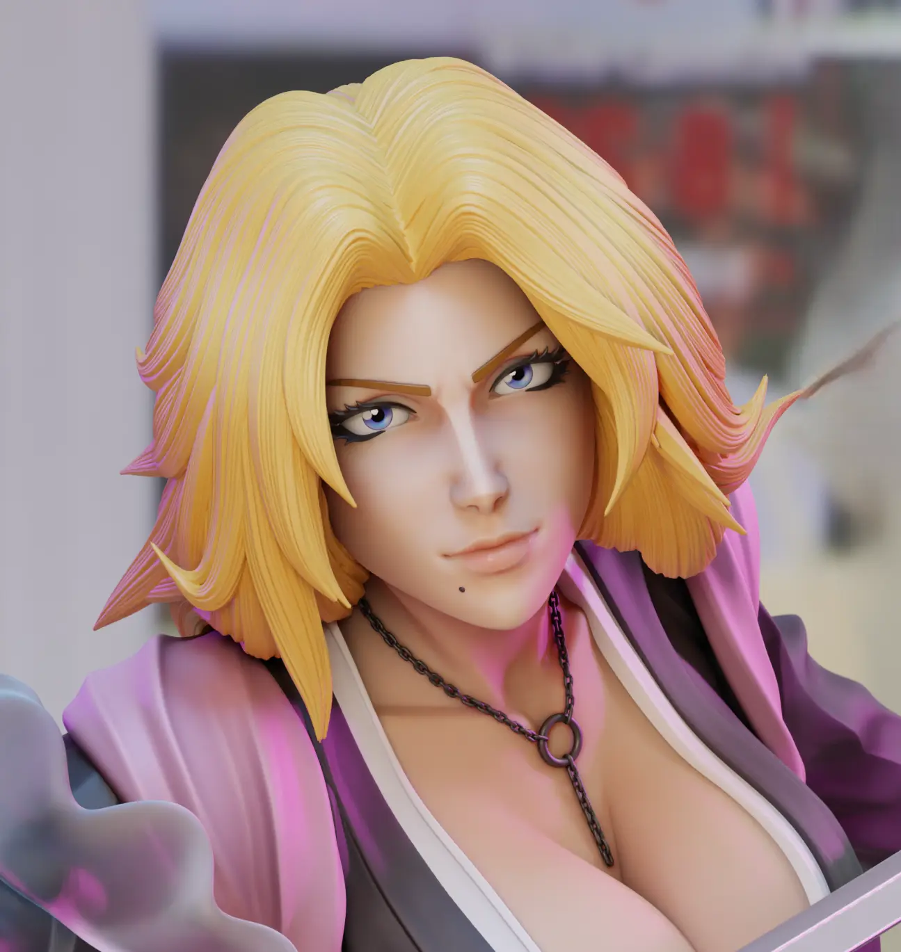 Matsumoto Statue | Bleach Fan Art by 3Dmoonn SFW,NSFW 3d printed,3d printed statue,Matsumoto Statue,Bleach statue,nsfw statue