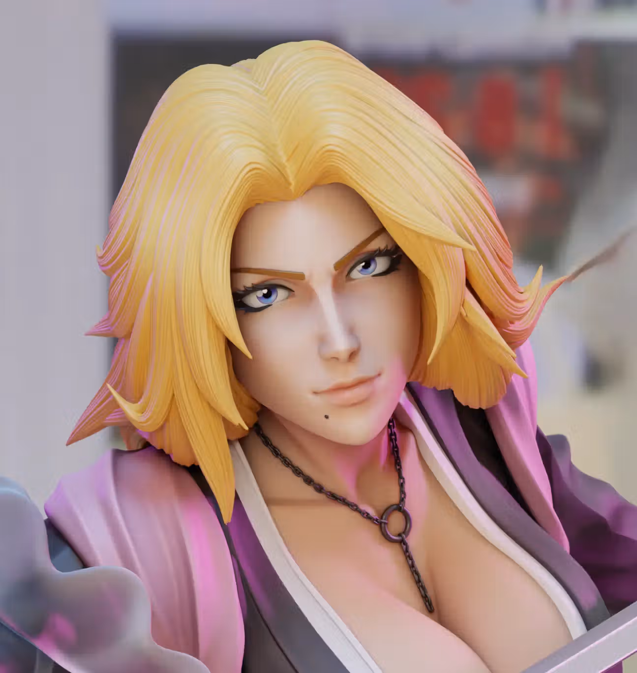 Matsumoto Statue | Bleach Fan Art by 3Dmoonn SFW,NSFW 3d printed,3d printed statue,Matsumoto Statue,Bleach statue,nsfw statue
