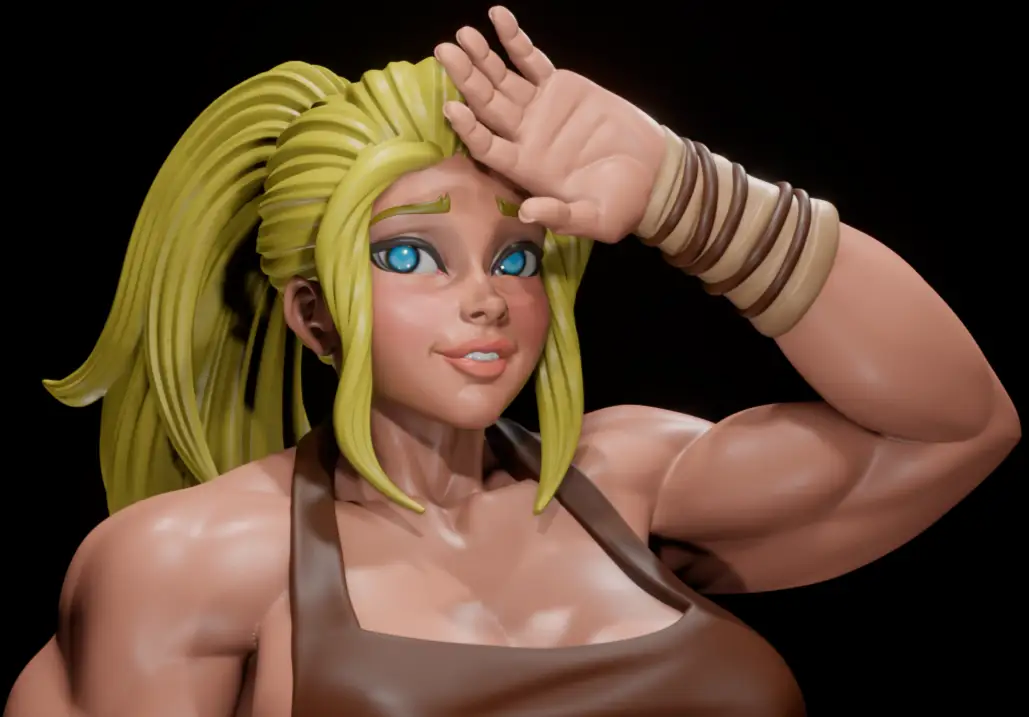 Blacksmith Statue | Original Fan Art by Digital Dark SFW,NSFW,Futa 3d printed statue,3d printed,nsfw statue,3d printed figure,futa statue,futa figurines,futanari figurines,futanari statue,Blacksmith girl staue