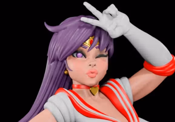 Sailor Girls Statue | Sailor Moon Fan Art by Digital Dark SFW,NSFW,Futa 3d printed statue,3d printed,nsfw statue,futa statue,futa figurines,futanari figurines,futanari statue,Sailor Girls Statue,Sailor Mars Statue,Sailor Moon Statue,Sailor Mercury Statue
