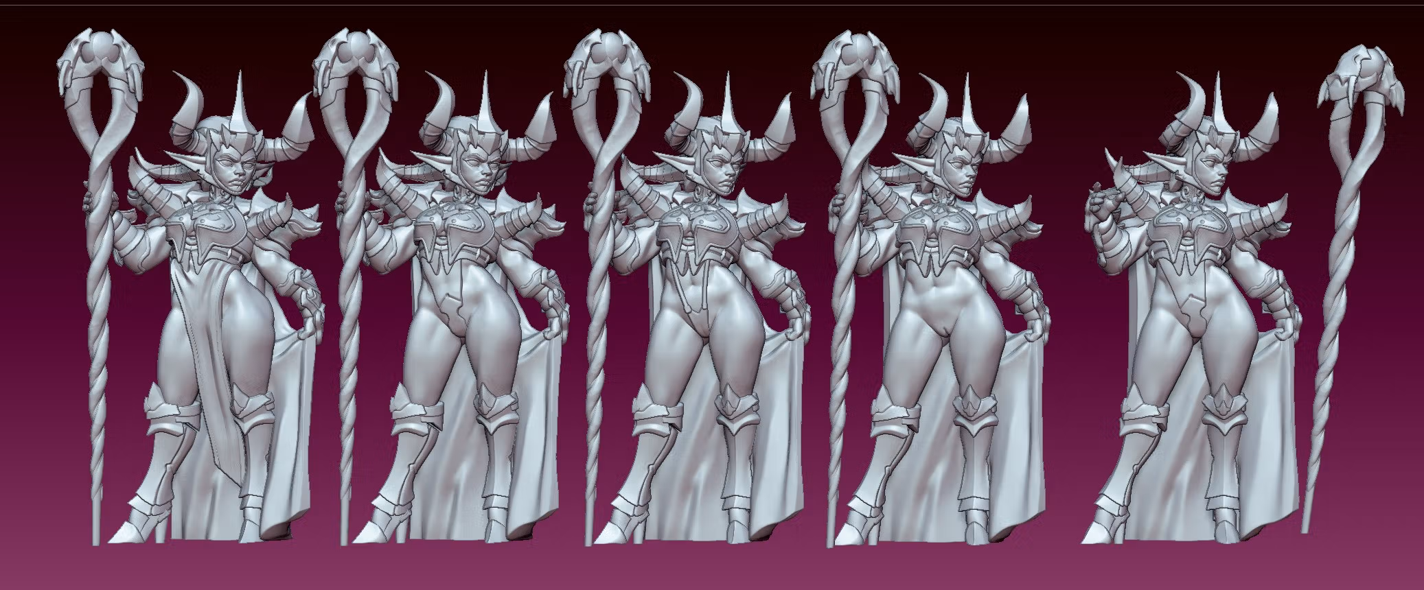 Sorceress Zelena Goblin Miniature | DnD Fan Art by Gaz Minis SFW,NSFW 3d printed,miniature,dnd miniature,Sorceress Zelena Goblin,3d printed miniature,nsfw miniature