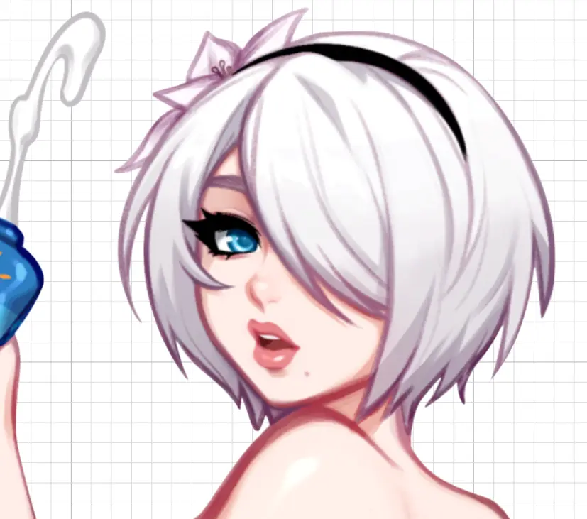 2B NieR Pool Party V1 Sticker | NieR: Automata Vinyl Sticker SFW,NSFW 2B sticker,nsfw sticker,NieR: Automata stickers