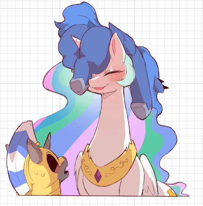 Princess Celestia And Luna Furry Sticker | My Little Pony Vinyl Sticker SFW furry sticker,sfw sticker,stickers,princess celestia,princess luna,mlp sticker,My Little Pony sticker