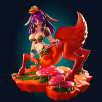 Statua Lillia Fae Fawn | League of Legends Fan art di Officer Rhu SFW,NSFW,Futa 3d printed,Lillia Fae Fawn statue,futa statue,League of Legends statue,furry statue,nsfw statue,futa figurines,futanari figurines,futanari statue