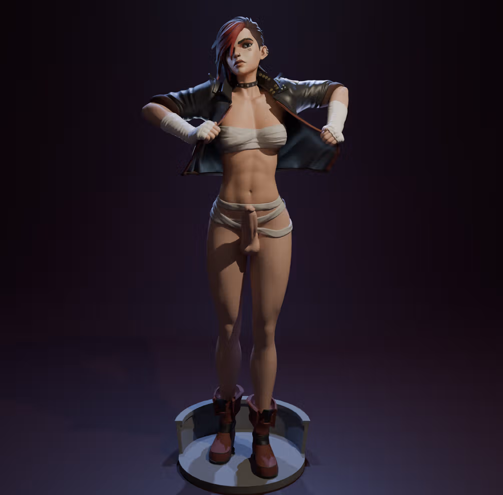 Figura Vi Pitfighter | Arcane Fanart autorstwa FunserviceSTL SFW,NSFW,Futa 3d printed statue,nsfw statue,Arcane statue,Vi Statue,3d printed figure,3d printed,futa figurines,futanari figurines,futanari statue,futa statue