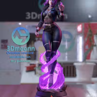 Raven Statue | DC Fan Art by 3Dmoonn SFW,NSFW 3d printed statue,3d printed,nsfw statue,3d printed figure,Raven Statue,DC Statue