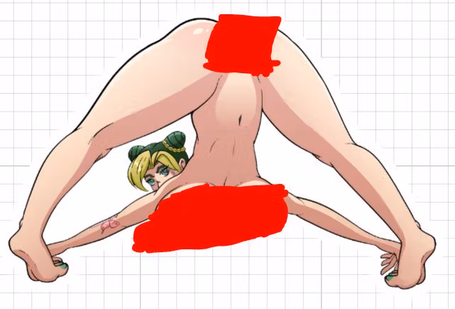 Jolyne Kujo Hindquarters NSFW Sticker | Anime Stickers Ecchi Cartoon NSFW null