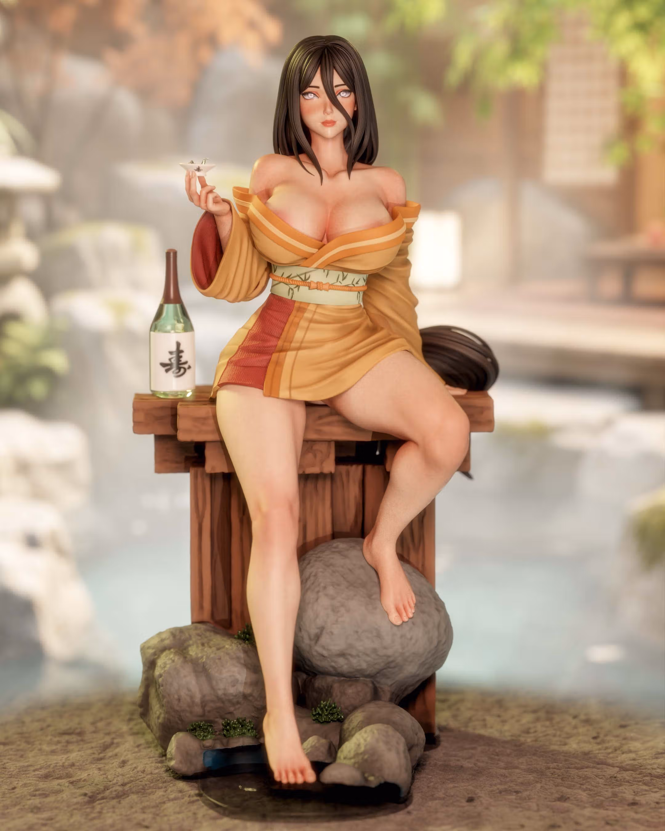 Figura Hanabi Hyuga | Naruto Fanart autorstwa Momoji3d SFW,NSFW 3d printed,3d printed statue,nsfw statue,Hanabi Hyuga statue,Naruto statue