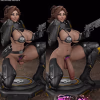 Estatua Helldiver Girl | Helldiver 2 Fan Art por Digital Dark SFW,NSFW,Futa 3d printed statue,3d printed,nsfw statue,futa statue,futa figurines,futanari figurines,futanari statue,3d printed figure,Helldiver Girl Statue