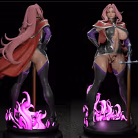 Estatua Hell Knight Ingrid | Taimanin Fan Art por Digital Dark SFW,NSFW,Futa 3d printed statue,3d printed,nsfw statue,futa statue,futa figurines,futanari figurines,futanari statue,Taimanin Murasaki statue,3d printed figure,Hell Knight Ingrid Statue
