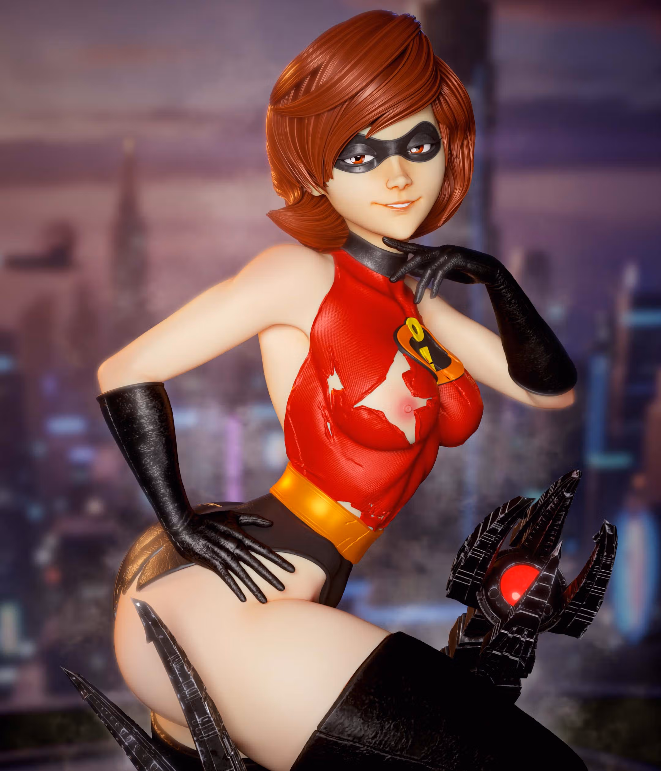 Statue Elastigirl | The Incredibles Fan art par 3Dmoonn SFW,NSFW 3d printed,3d printed statue,The Incredibles Statue,Elastigirl statue,3d printed figure,nsfw statue