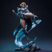 Emma Frost Statue | Marvel Rivals Fanart von Bulkamancer SFW 3d printed statue,3d printed,Emma Frost Statue,3d printed figure,Marvel statue