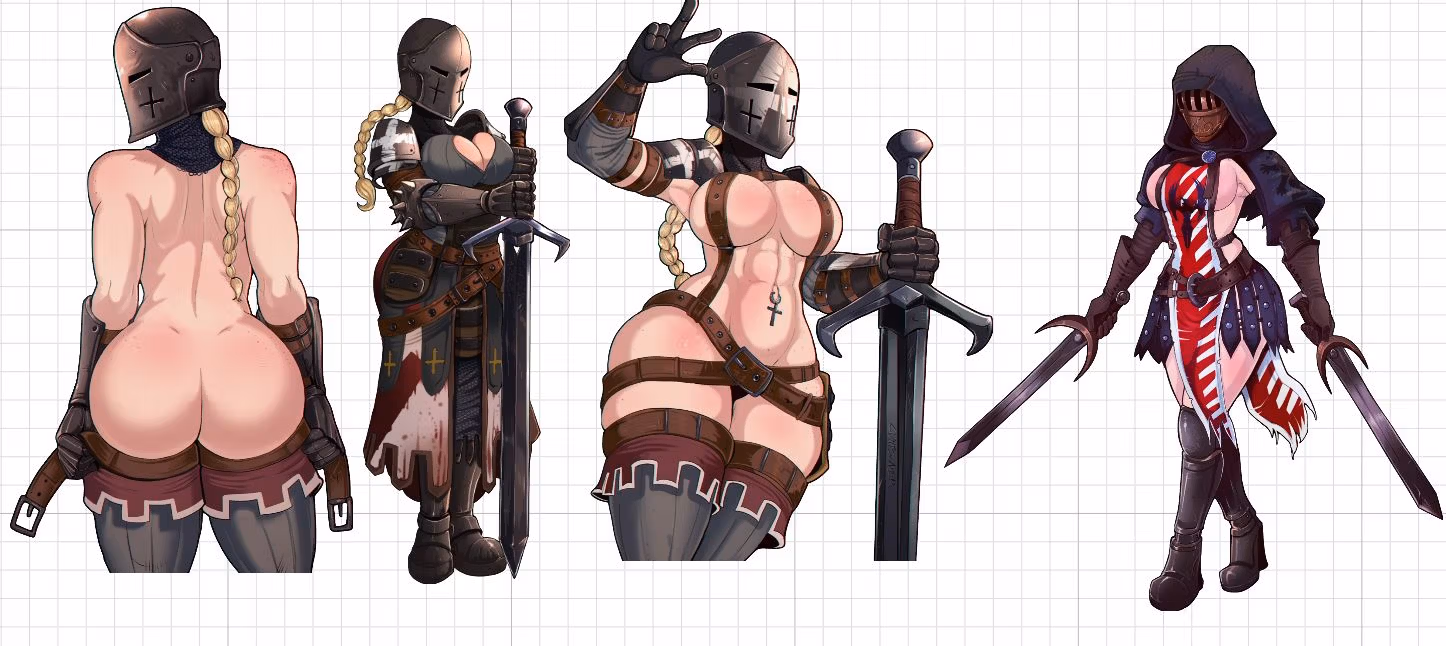 Pegatina Knight woman Team | Original Pegatina de vinilo SFW Knight woman sticker,stickers,sfw sticker,sticker pack